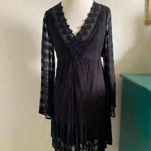 Free people lace crochet dress